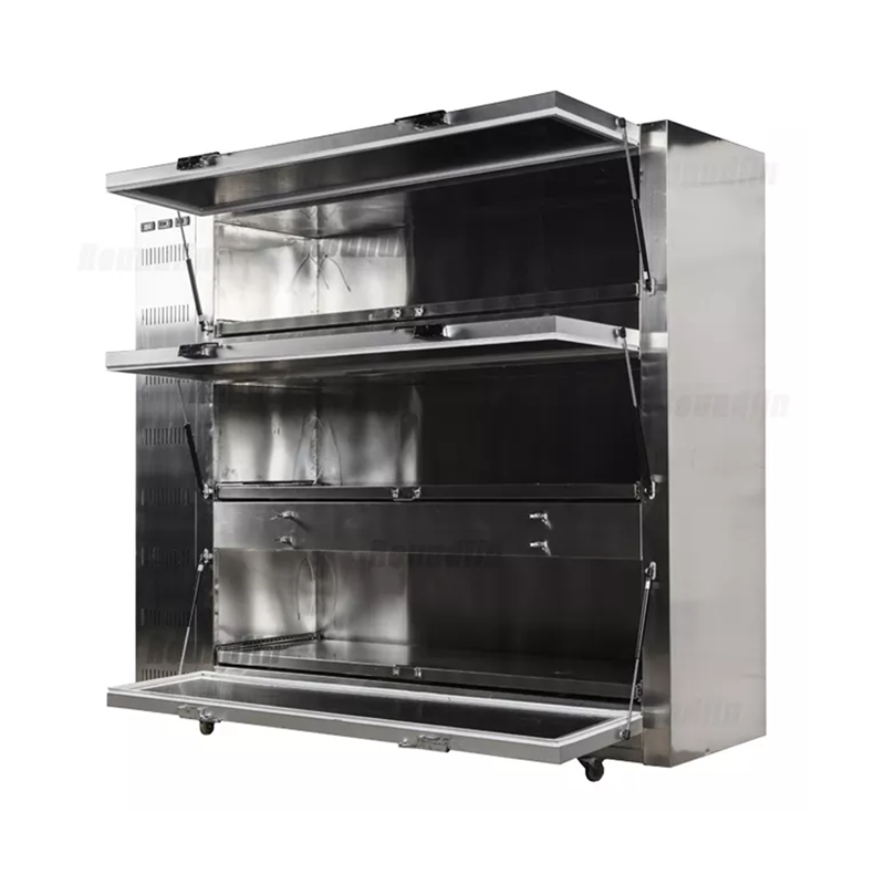 Roundfin RD-3S 3 Rooms Side Open Mortuary Refrigerator - Image 3